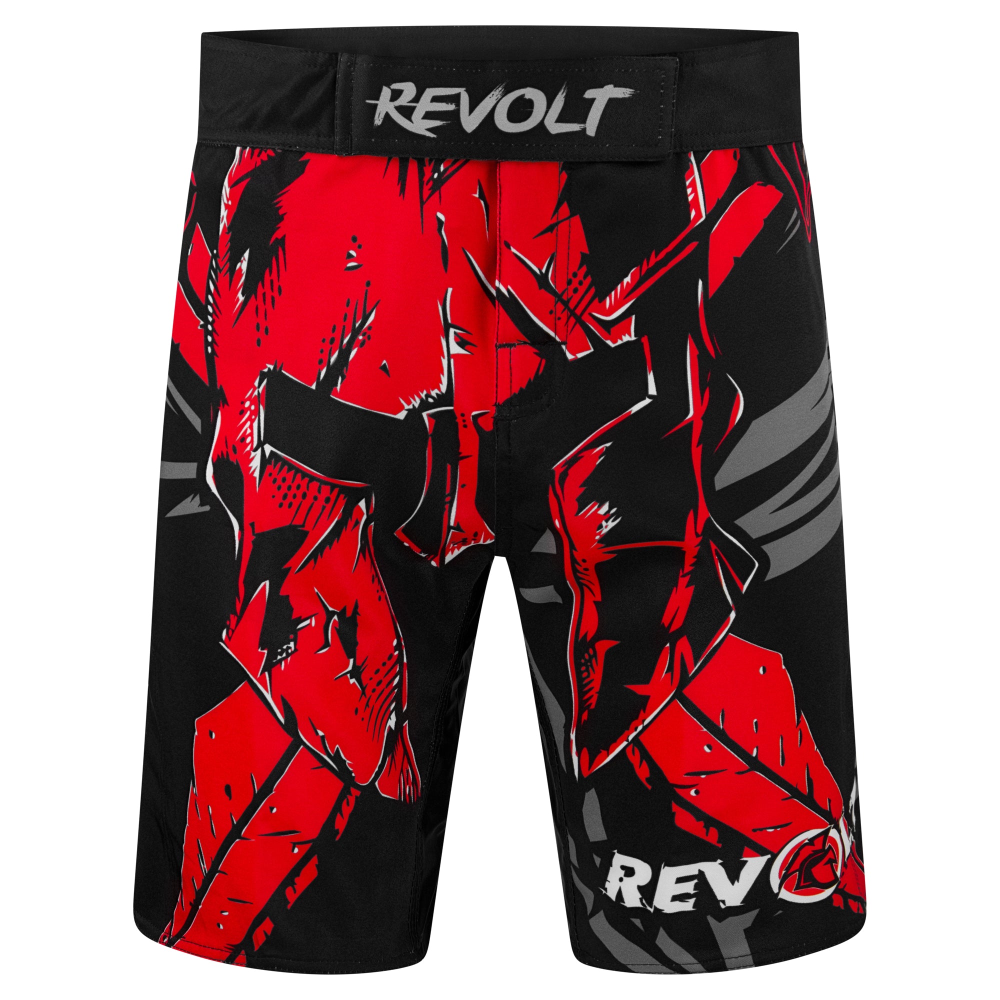 Revolt Athletics Fight Shorts Skull für MMA, Boxen, Grappling, Kickboxen, Muay Thai