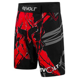 Revolt Athletics Fight Shorts Skull für MMA, Boxen, Grappling, Kickboxen, Muay Thai